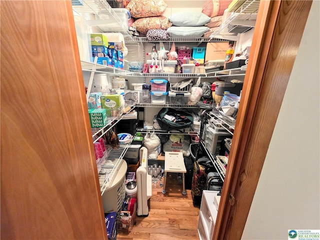 view of storage room
