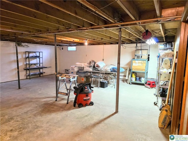 view of basement