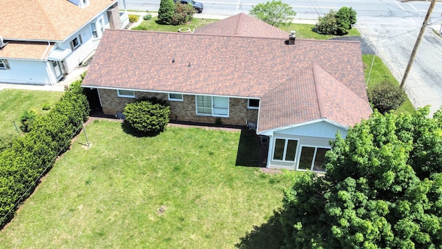 view from above of property