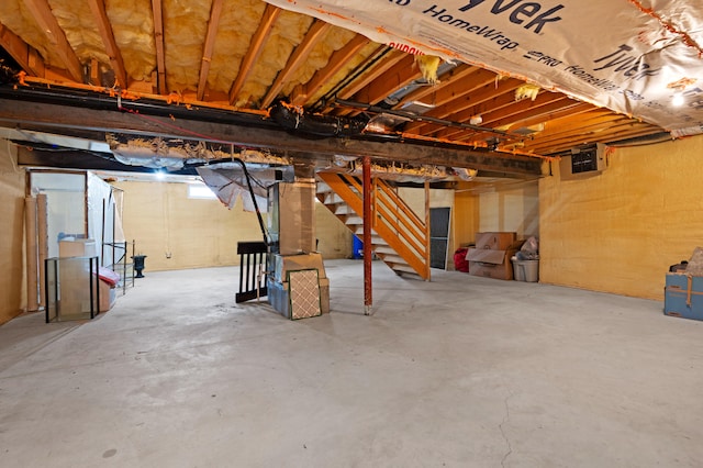 60 Arbutus Ln, East Stroudsburg, PA 18302 - below grade area with stairs