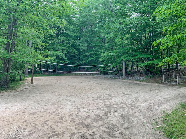 view of community with volleyball court