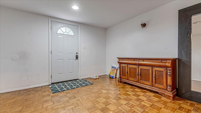 725 Clearview Dr, Long Pond, PA 18334 - entrance foyer with baseboards and recessed lighting