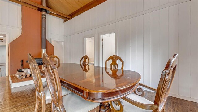 725 Clearview Dr, Long Pond, PA 18334 - dining space featuring wood finished floors