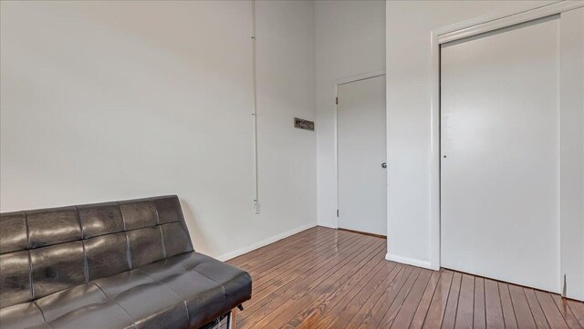 725 Clearview Dr, Long Pond, PA 18334 - living area with hardwood / wood-style floors and baseboards