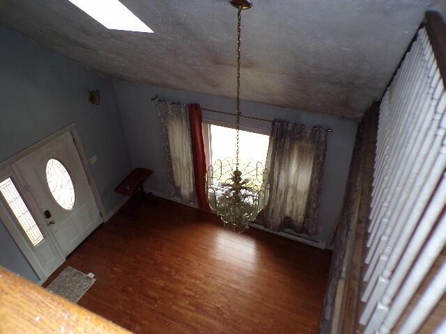 1292 Brentwood Dr, East Stroudsburg, PA 18301 - entryway with wood finished floors and a textured ceiling