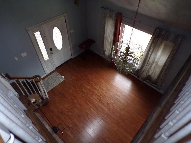 1292 Brentwood Dr, East Stroudsburg, PA 18301 - foyer entrance featuring wood finished floors