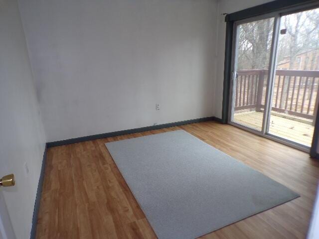 1292 Brentwood Dr, East Stroudsburg, PA 18301 - unfurnished room with baseboards and wood finished floors