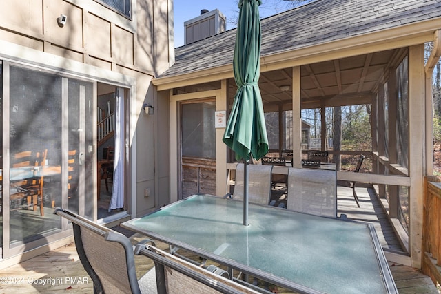 view of patio / terrace featuring outdoor dining area