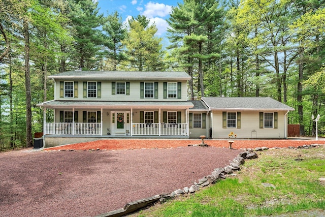146 Bernadette Dr, Dingmans Ferry, PA 18328 - colonial inspired home with covered porch