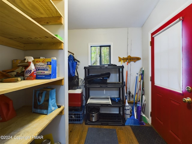 view of storage room