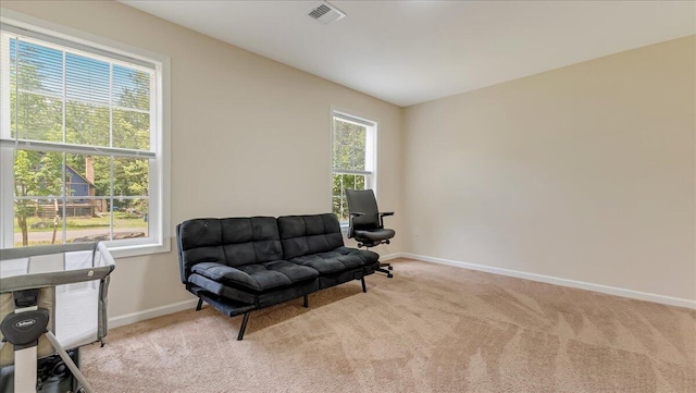 4580 Briarcliff Ter, Tobyhanna, PA 18466 - living area featuring light colored carpet and baseboards