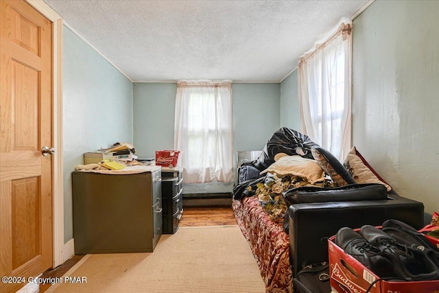 7714 Cherry Valley Rd, Delaware Water Gap, PA 18327 - bedroom with a textured ceiling
