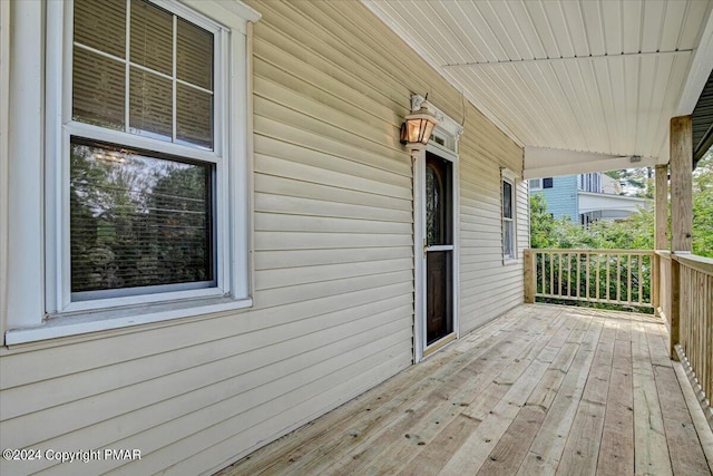 7714 Cherry Valley Rd, Delaware Water Gap, PA 18327 - deck with covered porch