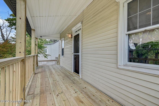 7714 Cherry Valley Rd, Delaware Water Gap, PA 18327 - view of deck