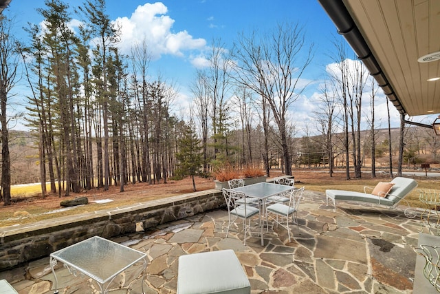 view of patio with outdoor dining space