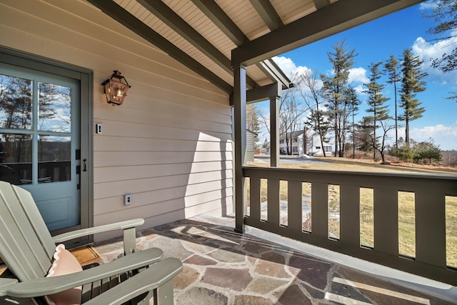 balcony with a porch