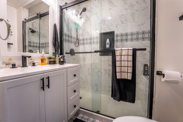 9 Hickory Dr, East Stroudsburg, PA 18301 - full bath featuring vanity and a stall shower