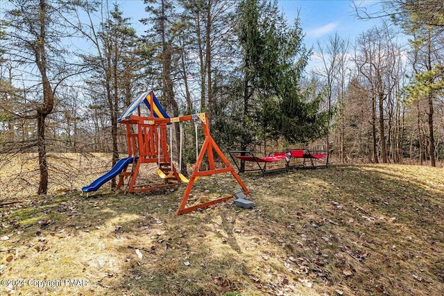 view of jungle gym