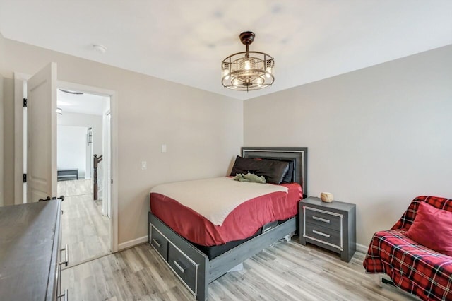 5117 Hounds Ear Rd, Tobyhanna, PA 18466 - bedroom with light wood-style flooring and baseboards