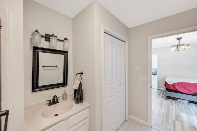 5117 Hounds Ear Rd, Tobyhanna, PA 18466 - bathroom featuring vanity and connected bathroom