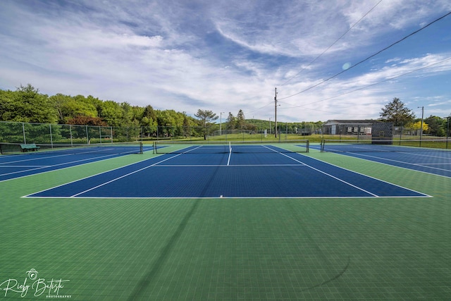 203 Wyomissing Dr, Pocono Lake, PA 18347 - view of tennis court with community basketball court
