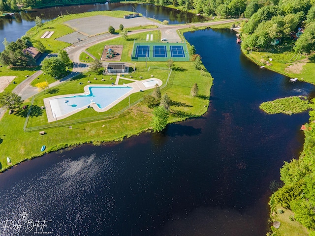 203 Wyomissing Dr, Pocono Lake, PA 18347 - drone / aerial view of a large body of water and a pool