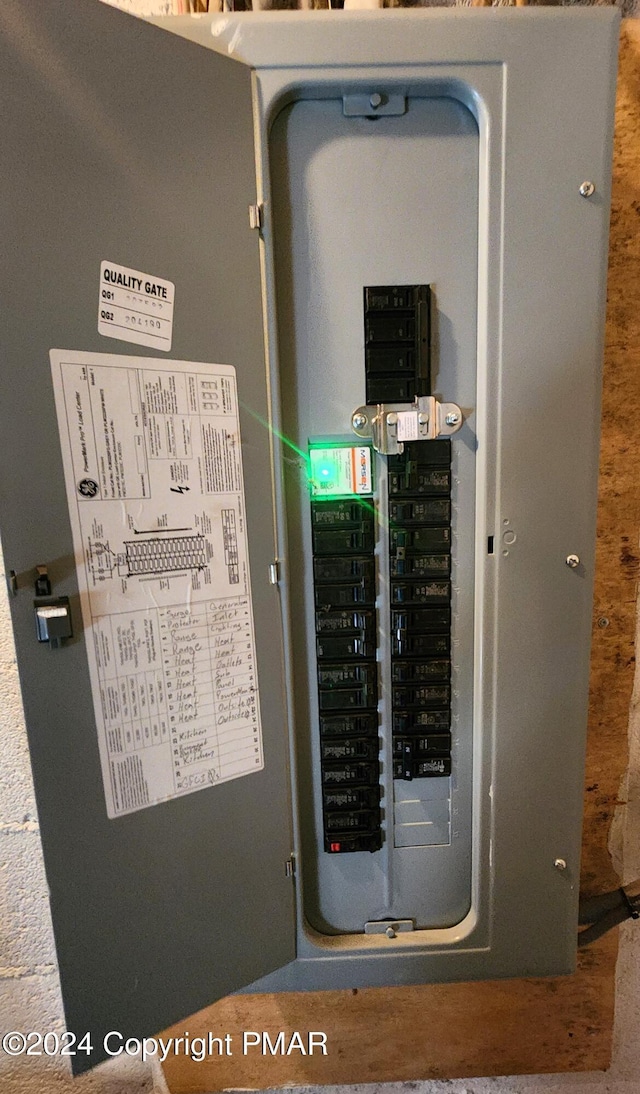 2124 Meadowlark Cir, Bushkill, PA 18324 - utility room featuring electric panel