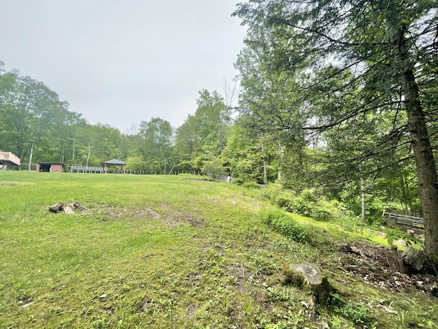 233 Vista Rd, Cresco, PA 18326 - view of grassy yard with a view of trees