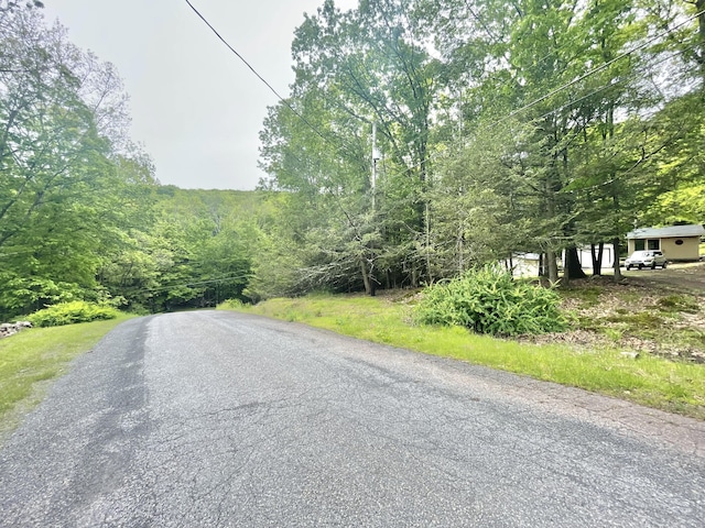 233 Vista Rd, Cresco, PA 18326 - view of asphalt road featuring a wooded view