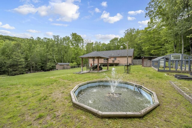 233 Vista Rd, Cresco, PA 18326 - view of yard with an outbuilding and a patio