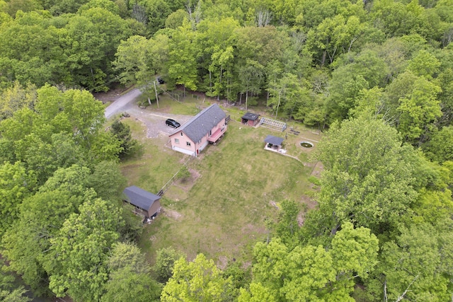 233 Vista Rd, Cresco, PA 18326 - aerial overview of property's location with a heavily wooded area