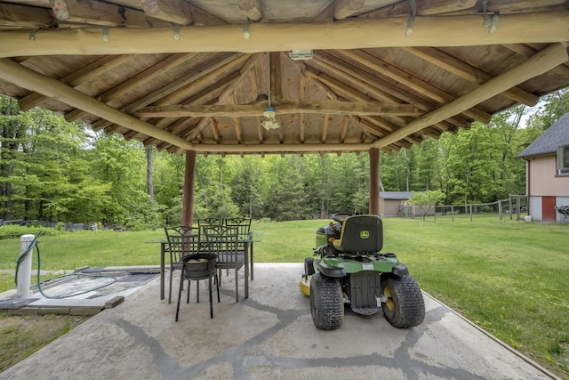 233 Vista Rd, Cresco, PA 18326 - view of patio featuring a gazebo