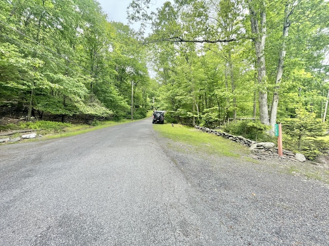 233 Vista Rd, Cresco, PA 18326 - view of asphalt street with a forest view