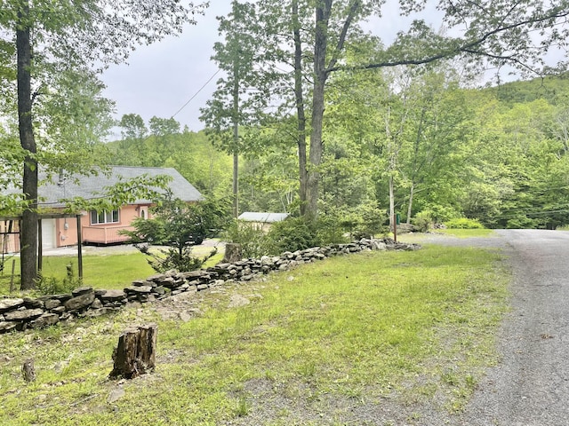 233 Vista Rd, Cresco, PA 18326 - view of grassy yard featuring a view of trees