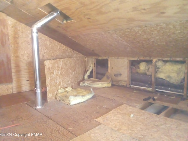 view of attic