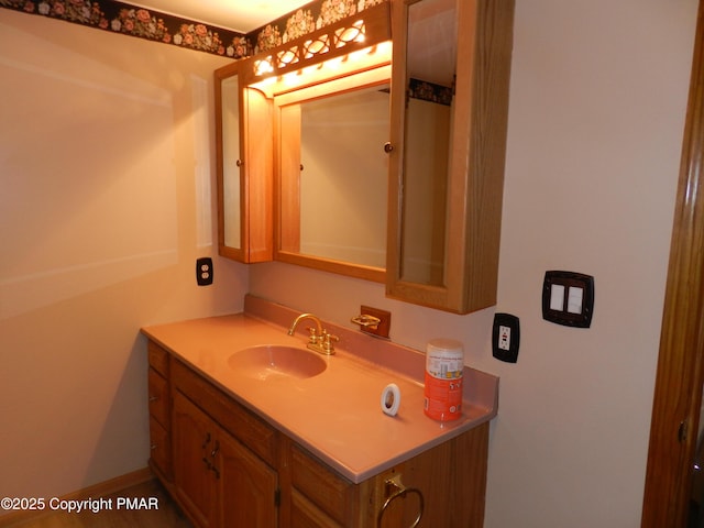 bathroom with vanity