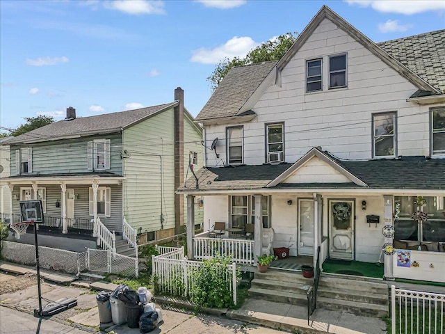 213 N St Fran Cabrini Ave, Scranton, PA 18504 - view of front of property featuring covered porch and roof with shingles