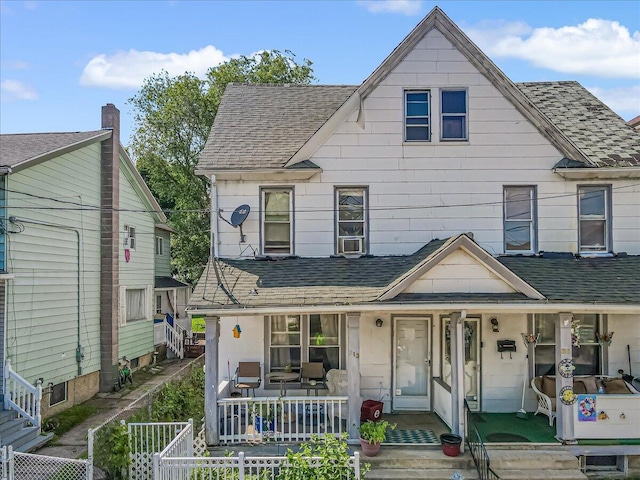 213 N St Fran Cabrini Ave, Scranton, PA 18504 - view of front of property featuring covered porch and a shingled roof