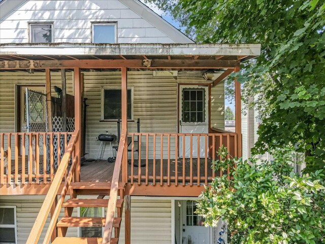213 N St Fran Cabrini Ave, Scranton, PA 18504 - view of deck