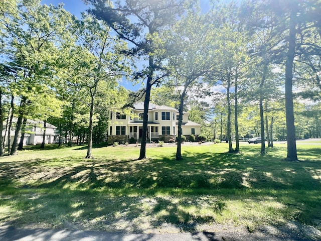 512 Bombur Ln, Tamiment, PA 18371 - view of front of property with a front yard and stone siding