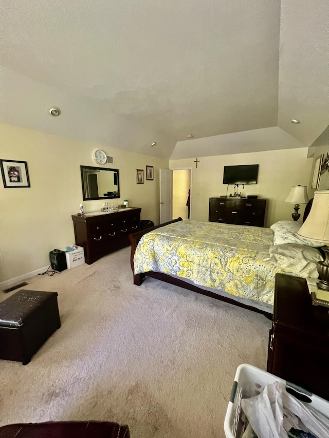 512 Bombur Ln, Tamiment, PA 18371 - bedroom featuring lofted ceiling, carpet floors, and recessed lighting
