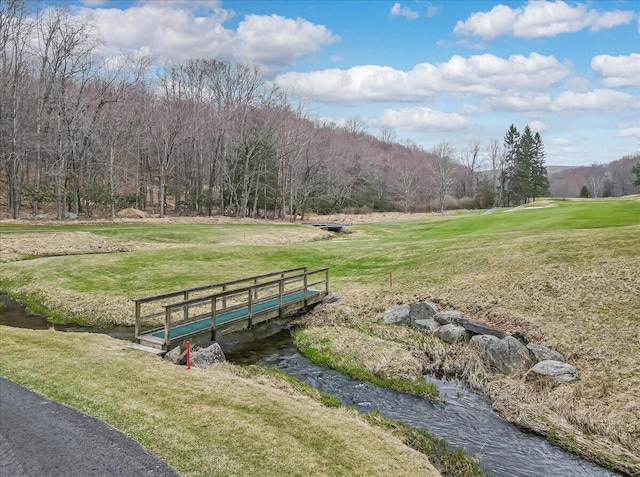 2181 Oak Hill Dr, Buck Hill Falls, PA 18323 - surrounding community with a lawn