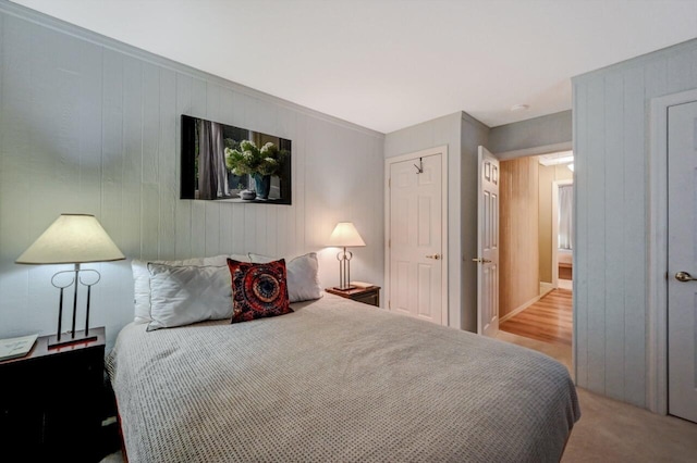 bedroom featuring carpet flooring