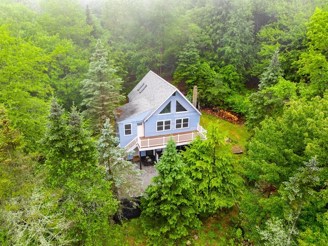 115 Tumbleweed Dr, Long Pond, PA 18334 - view of subject property with a heavily wooded area