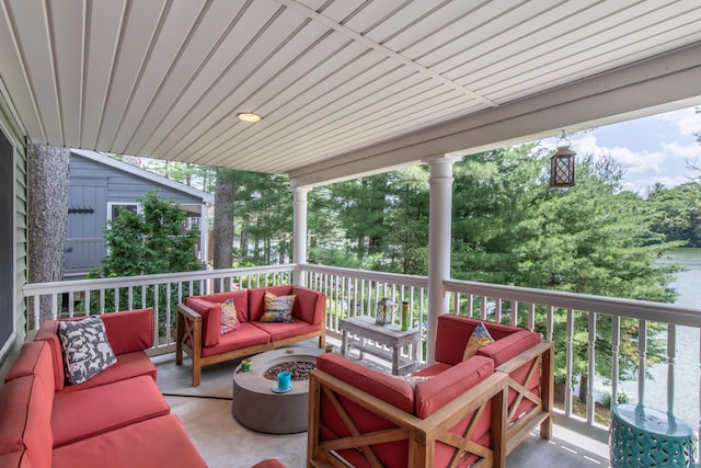 5194 S Hamilton S, Saylorsburg, PA 18353 - wooden terrace with an outdoor hangout area