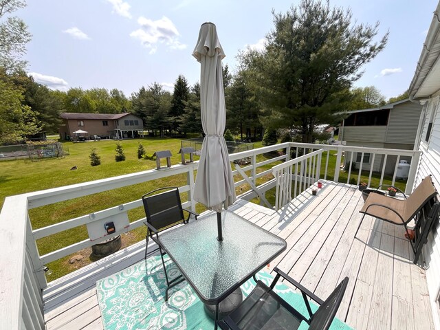 20 Occoquan Trl, Albrightsville, PA 18210 - deck featuring a yard