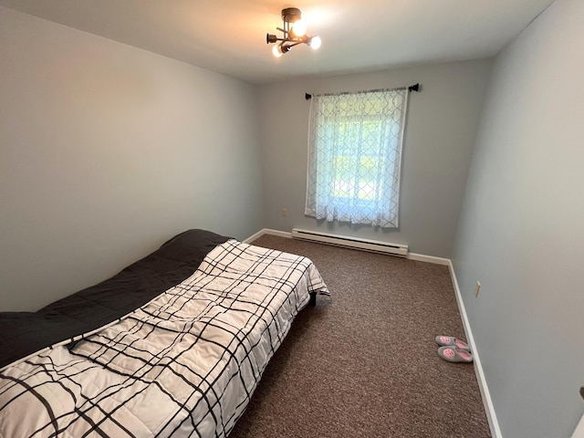 20 Occoquan Trl, Albrightsville, PA 18210 - bedroom with baseboard heating, carpet flooring, and baseboards