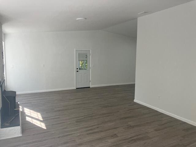 3354 Trafalgar Ave, East Stroudsburg, PA 18302 - spare room featuring vaulted ceiling and wood finished floors