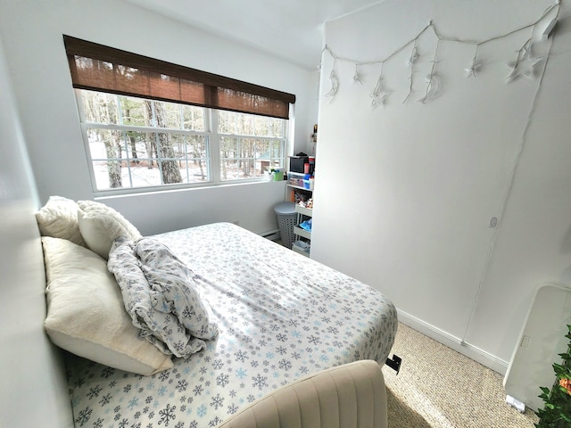 bedroom with baseboards