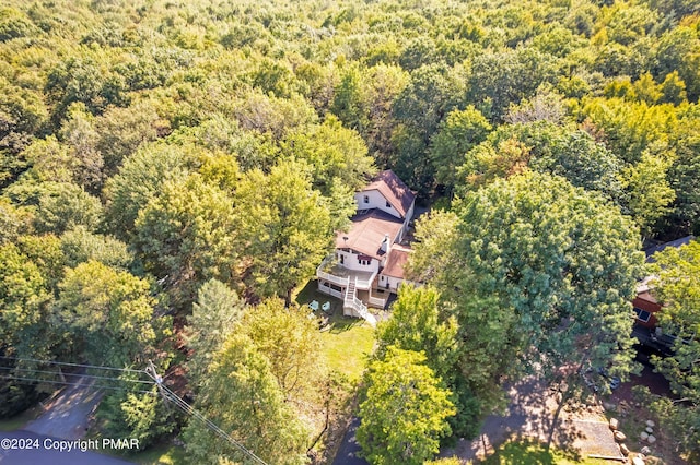 aerial view with a view of trees